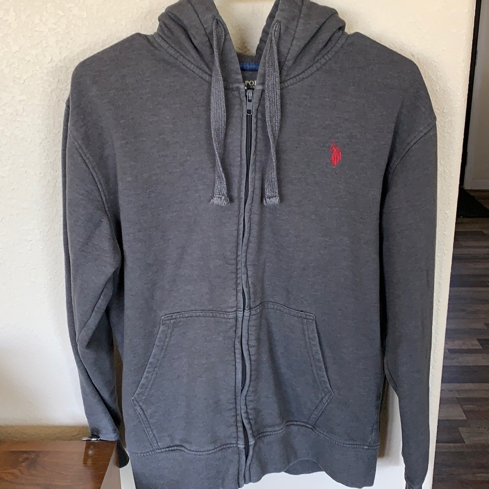 Men’s Polo zip up sweatshirt size small
